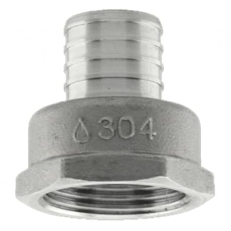 Vortex 05 x 0.75 in. 304SS Pex Female Pipe Thread Adapter VO3969513